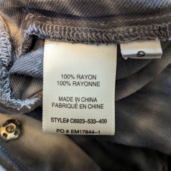 Cloth & Stone Tie Dye Long Sleeve Romper Size S - Picture 8 of 9